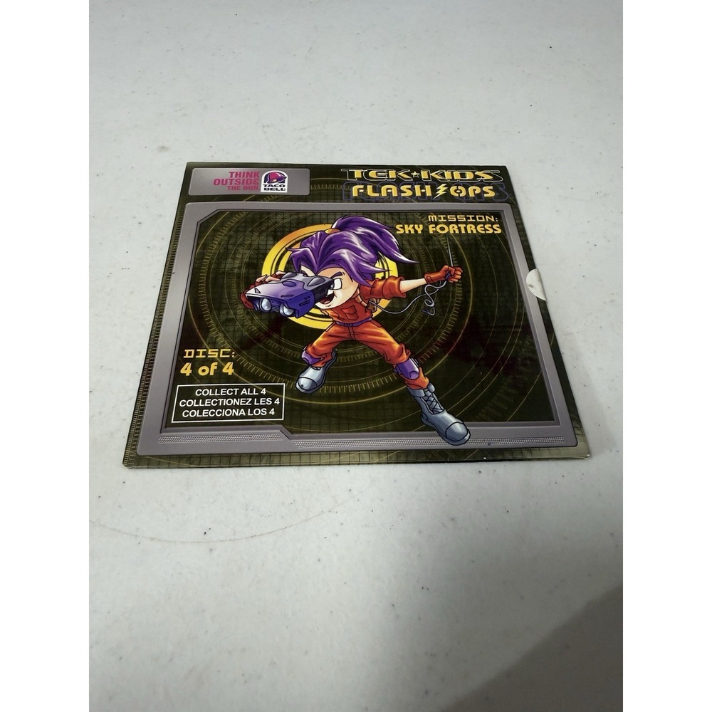 Rare Taco Bell PC CD-ROM 2006 Tek Kids Flash Ops Mission: Sky Fortress